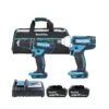 Makita 18V LXT Cordless DHP482Z Combi Drill & DTW190Z Impact Wrench Twin Pack With 2 X 5.0Ah Batteries, Charger & Tool Bag -ToolMax Store makita kit 55