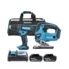 Makita 18V LXT Cordless DHP482Z Combi Drill & DJV180Z Jigsaw Twin Pack With 2 X 5.0Ah Batteries, Charger & Tool Bag -ToolMax Store makita kit 57