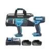 Makita 18V LXT Cordless DHP453Z Combi Drill & DTW190Z Impact Wrench Twin Pack With 2 X 5.0Ah Batteries, Charger & Tool Bag -ToolMax Store makita kit 59