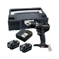 Panasonic PAN79A3LJ 18V Cordless Brushless Smart Combi Drill Driver With 2 X 5.0Ah Batteries, Charger & Case