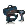 Bosch GSB 18V-55 Brushless Combi Drill & GST 18 V-LI B Top Handle Jigsaw Twin Pack With Tool Bag (Without Battery & Charger) -ToolMax Store prodeal kit 1 1