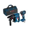 Bosch GDR 18V-200 Brushless 1/4" Impact Driver & GBH 18V-21 SDS+ Rotary Hammer Drill Twin Pack With Tool Bag (Without Battery & Charger) 1 Bosch GDR 18V-200 Brushless 1/4" Impact Driver & GBH 18V-21 SDS+ Rotary Hammer Drill Twin Pack With Tool Bag (Without Battery & Charger) -ToolMax Store prodeal kit 3