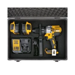 DeWalt DCD996 18V Cordless XRP 3 Speed Brushless Hammer Combi Drill With 2 X 5.0Ah Batteries, Charger & 70pc Acc. In Case -ToolMax Store tb 70 04 kit 10 03